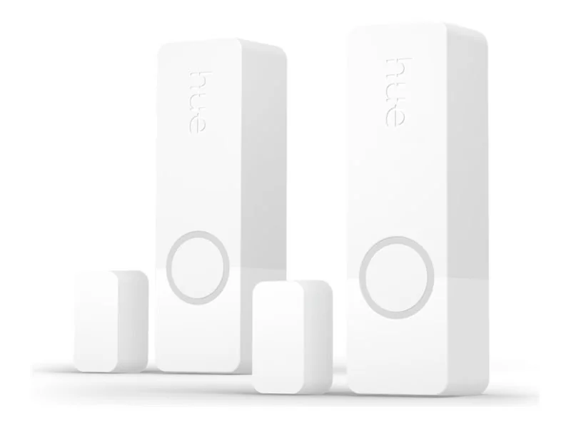 Philips Hue Secure ovisensori, valkoinen, 2 kpl - langaton sensori oveen/ikkunaan, Zigbee, paristokäyttöinen, ohjaus sovelluksessa, kodin turva