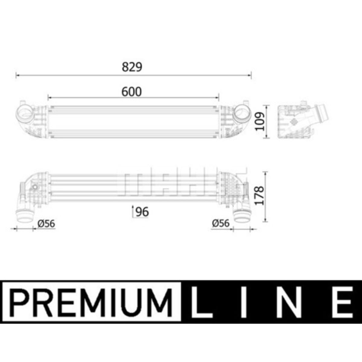 Välijäähdytin MAHLE CI 611 000P