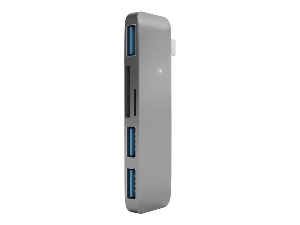Satechi ST-TCUP, Harmaa, MicroSD (TransFlash), SD, USB 3.2 Gen 1 (3.1 Gen 1) Type-C, Alumiini, 84 mm, 27 mm