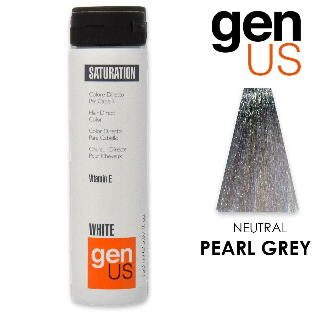 Genus Suora Värikylläisyys Helmenharmaa Hiusväri 150 ml