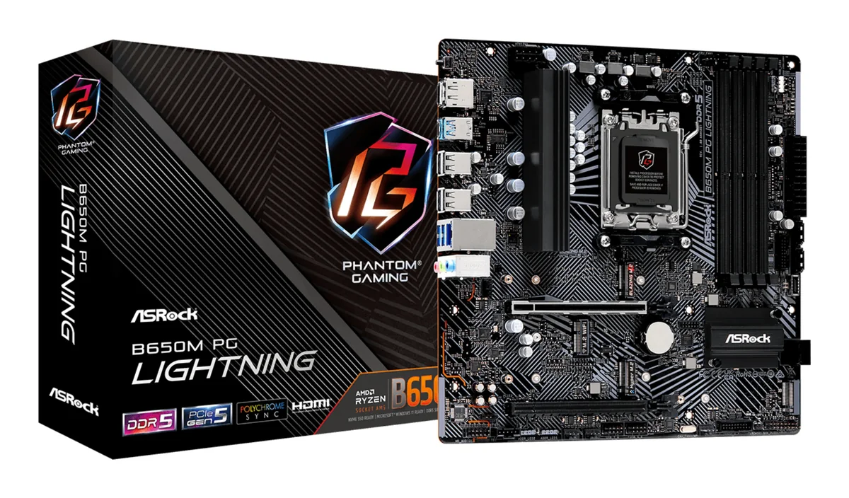ASRock B650M PG Lightning AM5 mATX -emolevy