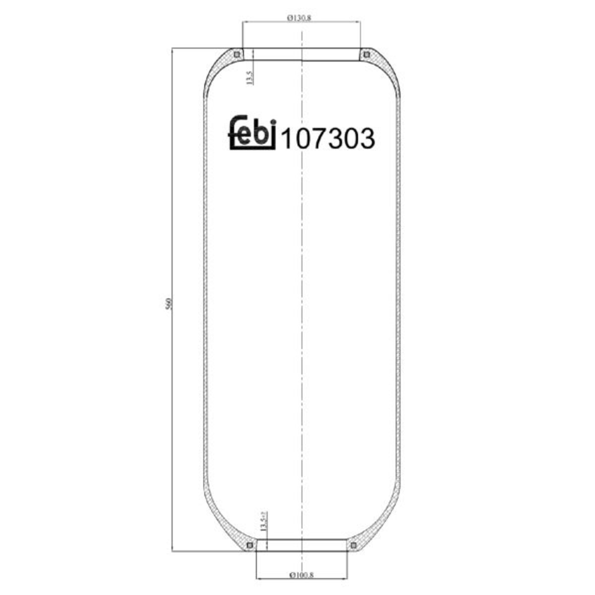 Metallipalje, ilmajousitus FEBI BILSTEIN 107303