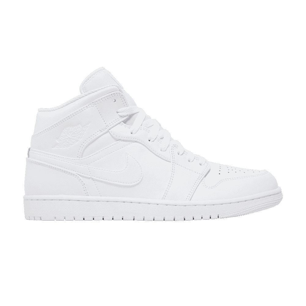 Jordan Korkeavartiset tennarit 'Air Jordan 1 Mid' valkoinen