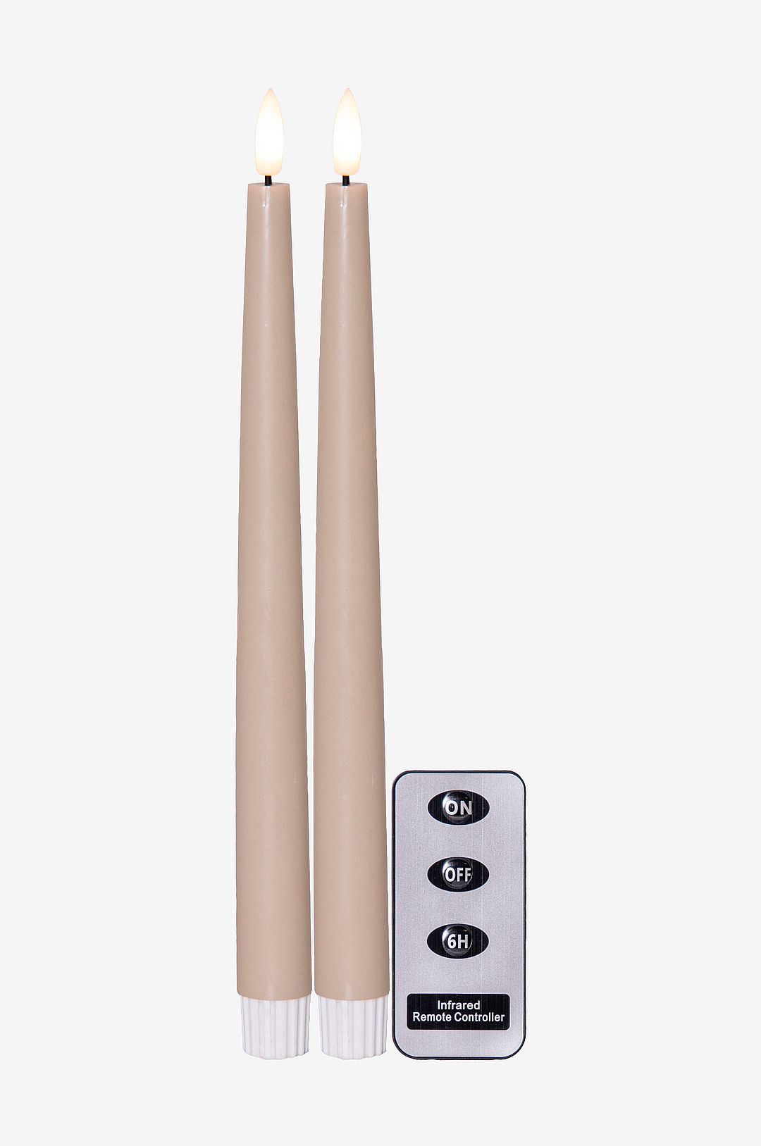 Star Trading LED-Antikljus 2p. FlammeSlim beige Star Trading