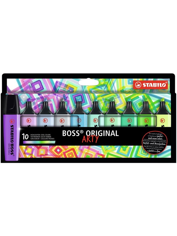 STABILO ARTY BOSS set of 10 cool colors