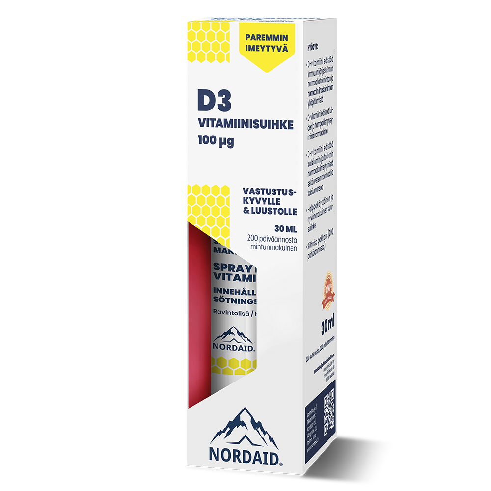 Nordaid D-vitamiinisuihke 100 μg 30 ml