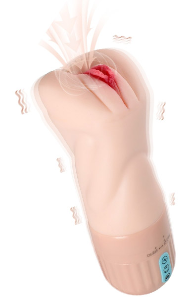 Suckstroker Sucking & Vibrating Masturbator Tekopillu vibraattorilla