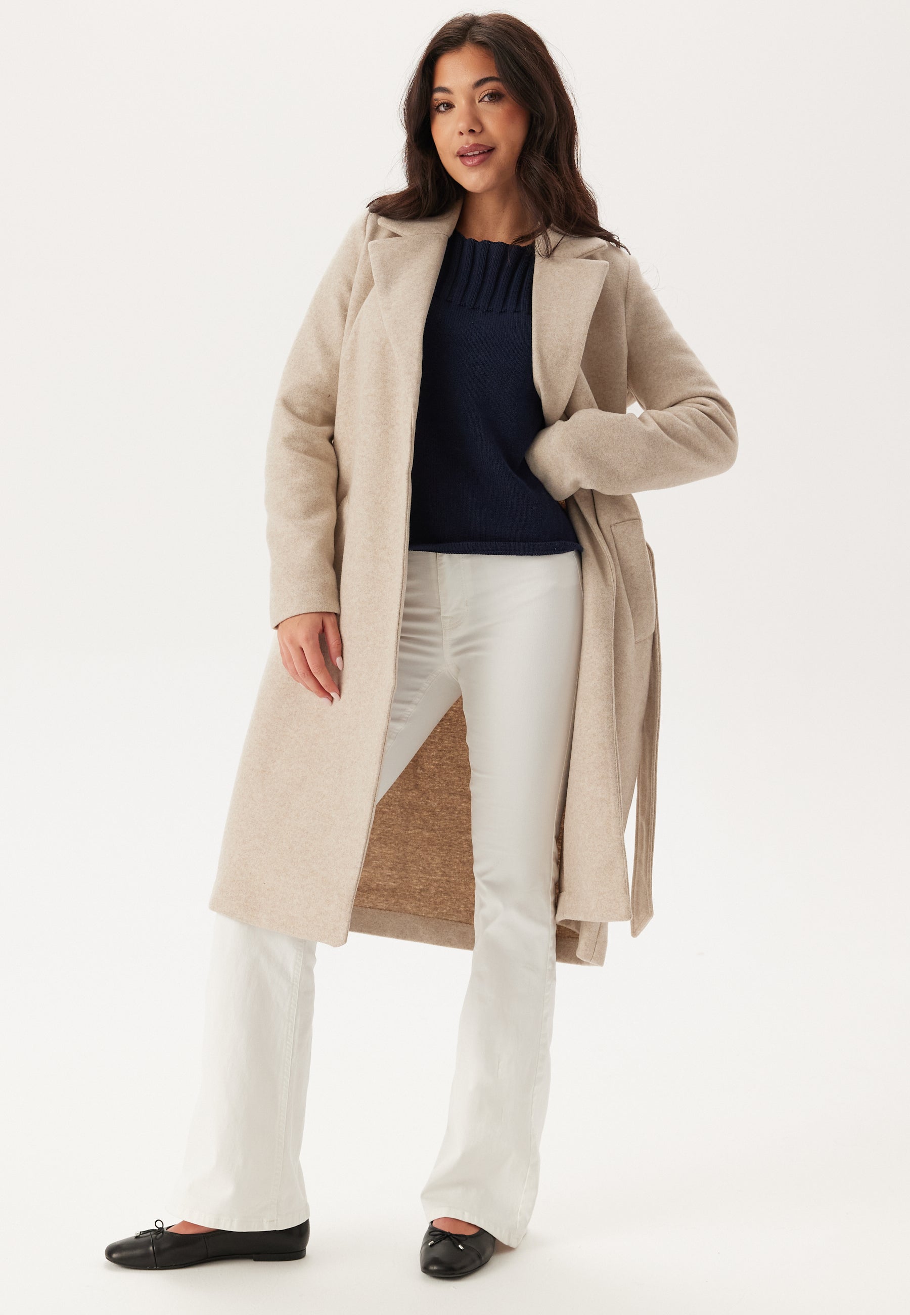 VERO MODA Välikausitakki 'VMFortuneaya' meleerattu beige