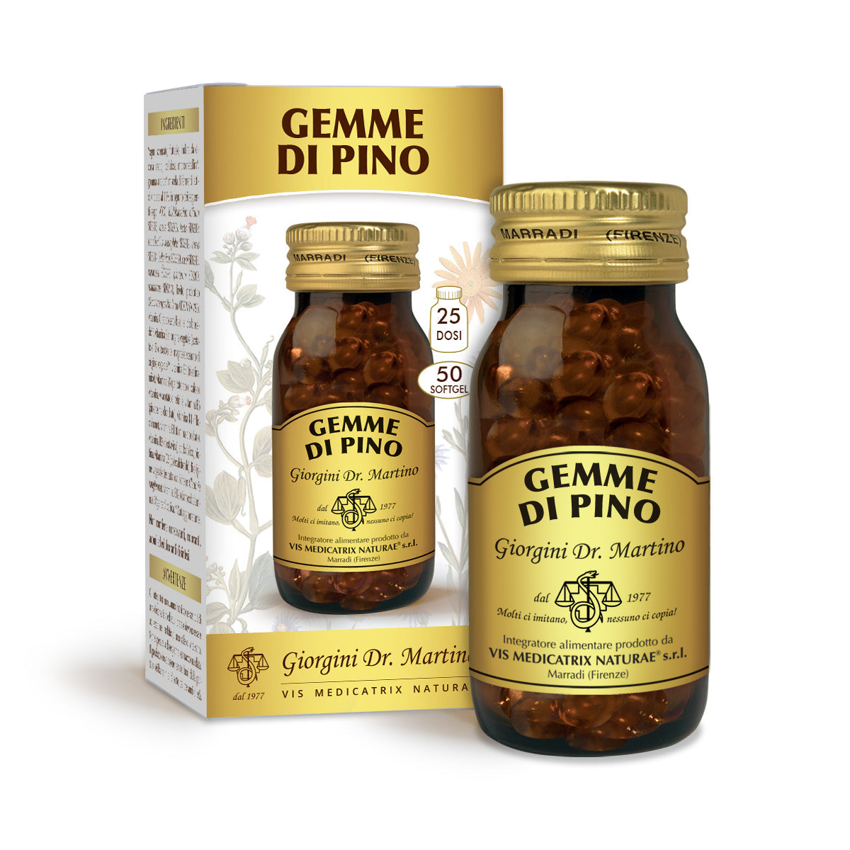 Dr Giorgini männynnuppuja 50 pehmeäkapselia à 800 mg - 40 g