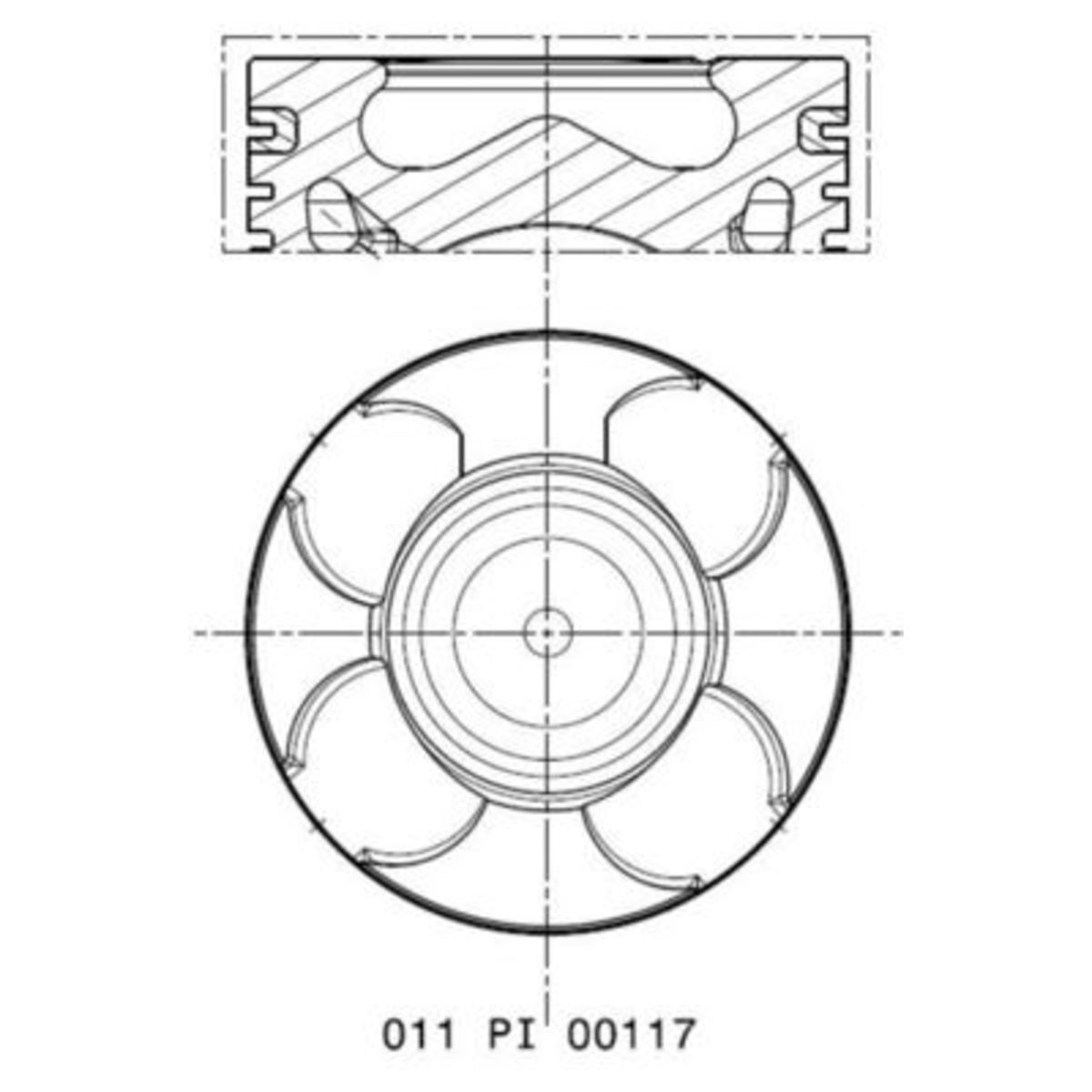 Männät MAHLE 011 PI 00117 000