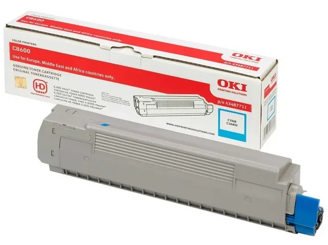 OKI 43487711 -laservärikasetti, cyan