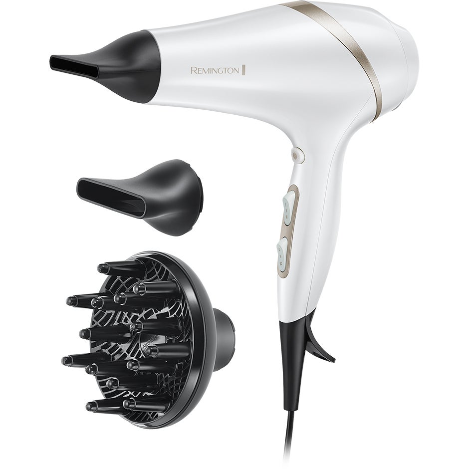 Remington Hydraluxe AC8901 2300 W -hiustenkuivaaja, musta/valkoinen