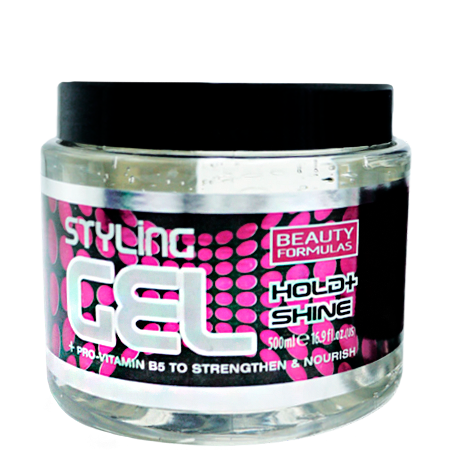 Beauty Formulas Hold & Shine muotoilugeeli - 500 ml