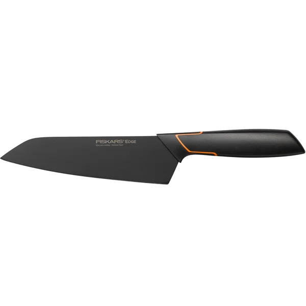 Fiskars Edge Santokuveitsi 17 cm Musta