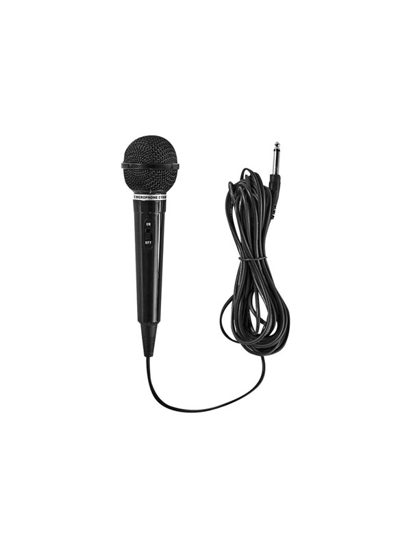Nedis Mikrofoni | Kardioidi | Kiinteä kaapeli | 5.00 m | 80 Hz - 12 kHz | 600 Ohm | -75 dB | On/off-kytkin | ABS-Muovi | Musta