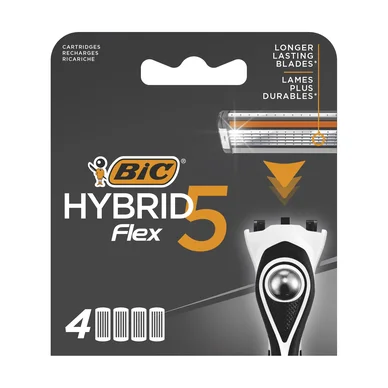 Bic Hybrid Flex 5 Razor Refills 4 stk.