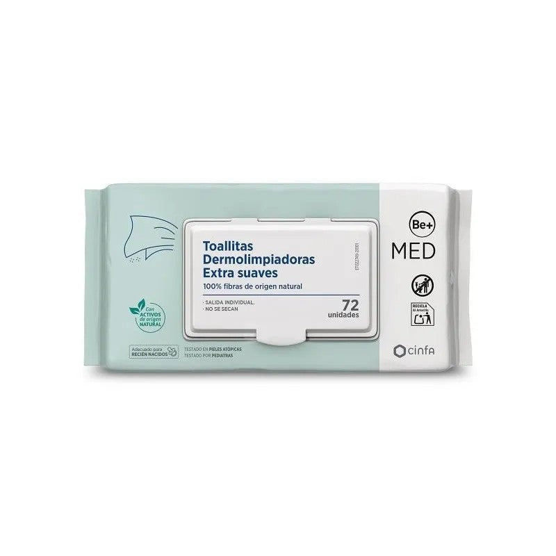 BE+Med Pediatric Wipes 72 yksikköä