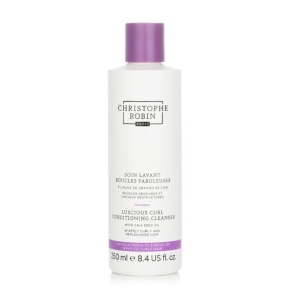 Christophe Robin Fabulous Curls Ritual -puhdistushoito chia-siemenöljyllä aaltoilevista hiuksille 150 ml