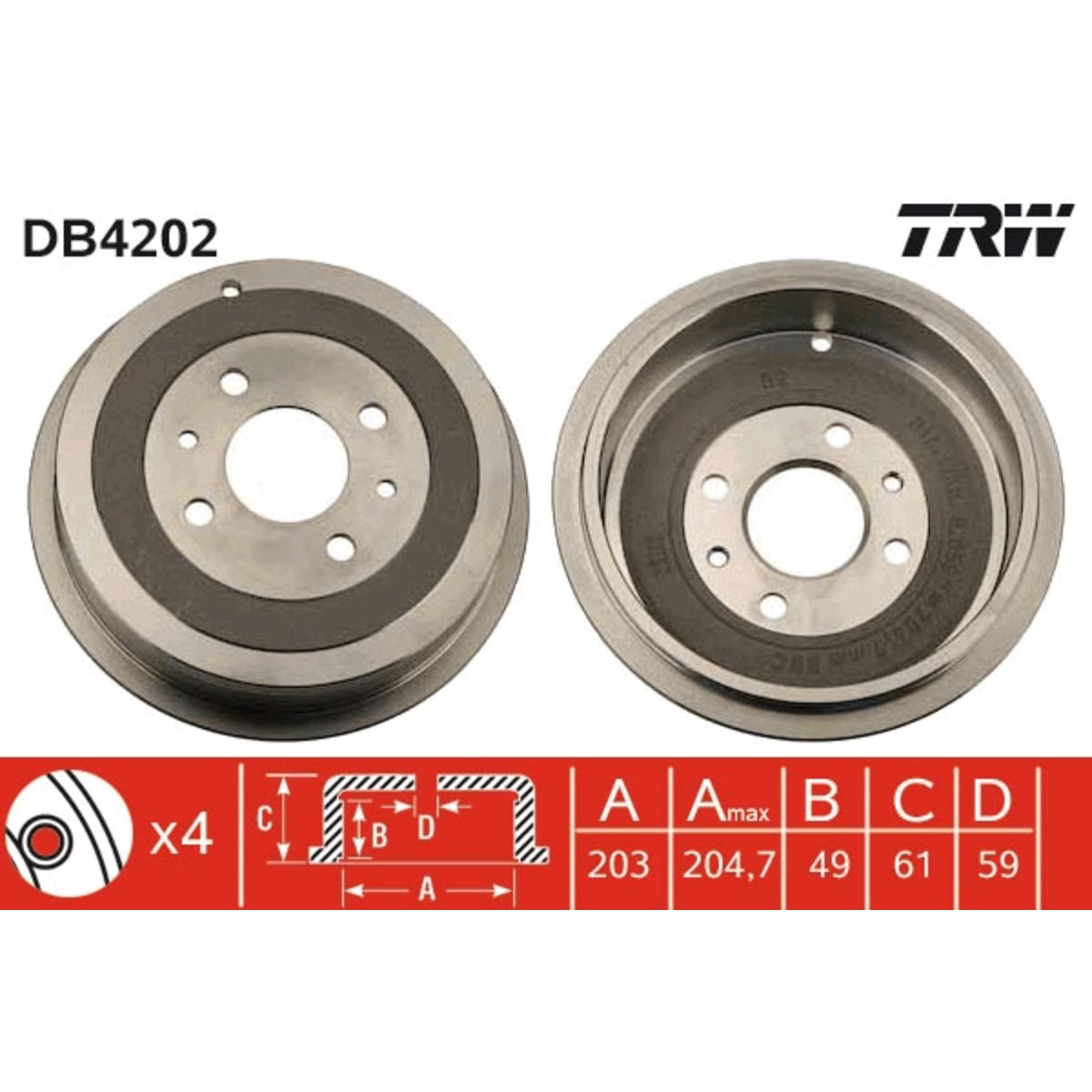 Jarrurumpu TRW DB4202