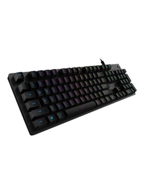 Logitech Gaming G512 - Näppäimistö - taustavalaistu - USB - pohjoismainen - näppäinkytkin: GX Brown Tactile - hiilenmusta - hiilimusta