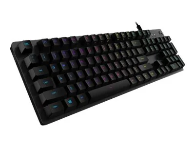 Logitech Gaming G512 - Näppäimistö - taustavalaistu - USB - pohjoismainen - näppäinkytkin: GX Brown Tactile - hiilenmusta - hiilimusta