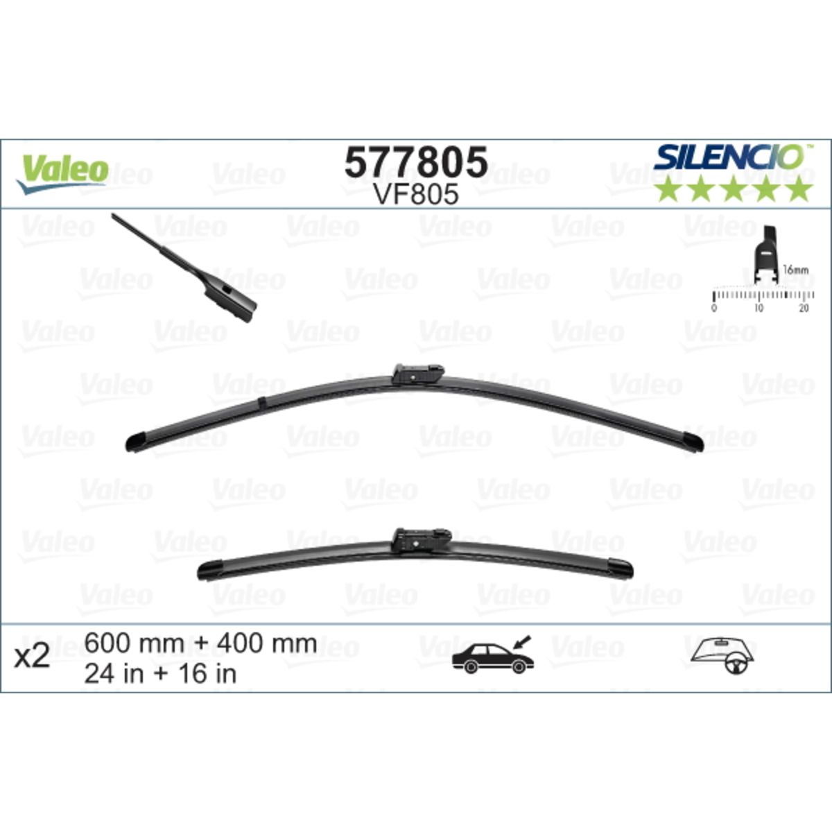 Pyyhkijänsulka VALEO 577805