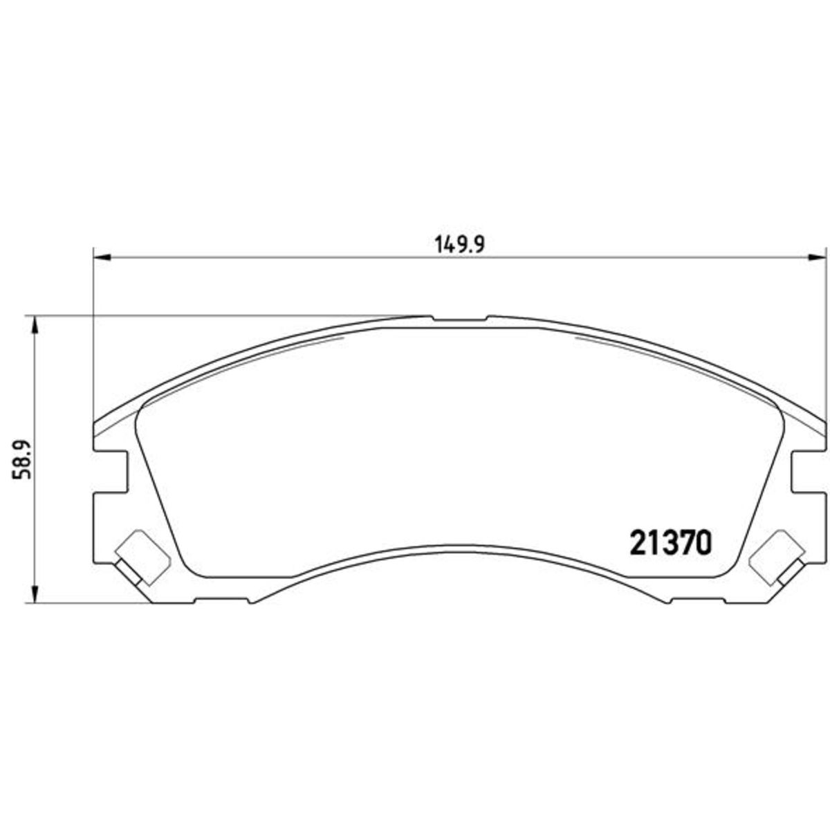 Jarrupalat, levyjarru BREMBO P 61 089