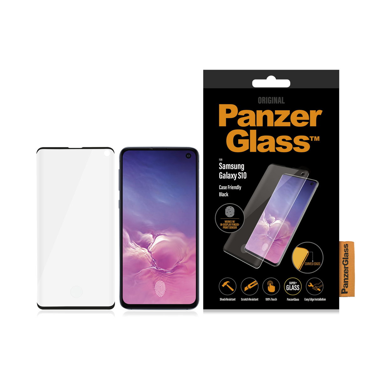 Panzerglass PanzerGlass Samsung Galaxy S10 sormenjälki, musta 5711724071850 Vastaa: N/A