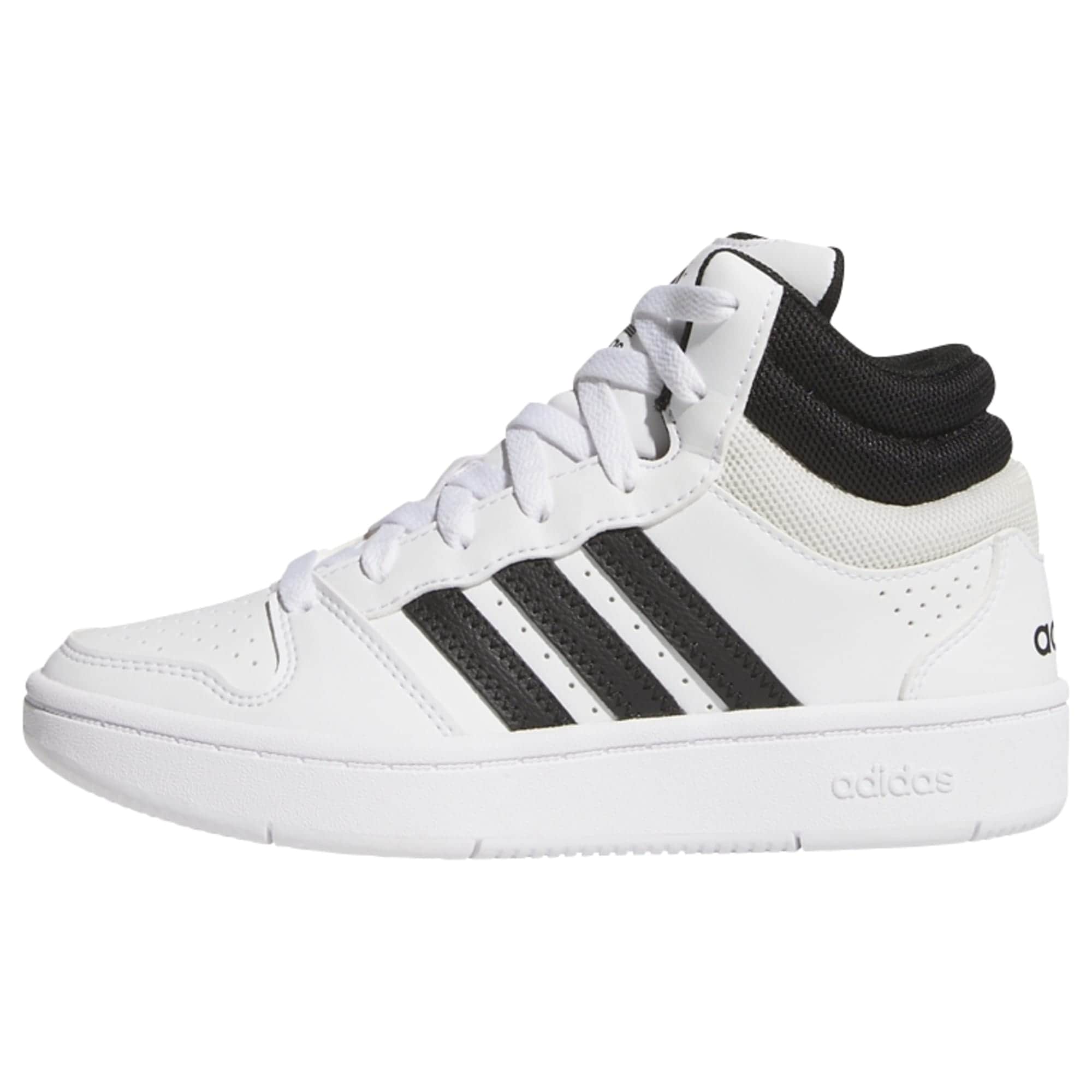 ADIDAS SPORTSWEAR Tennarit 'HOOPS MID CLASSIC' musta / valkoinen