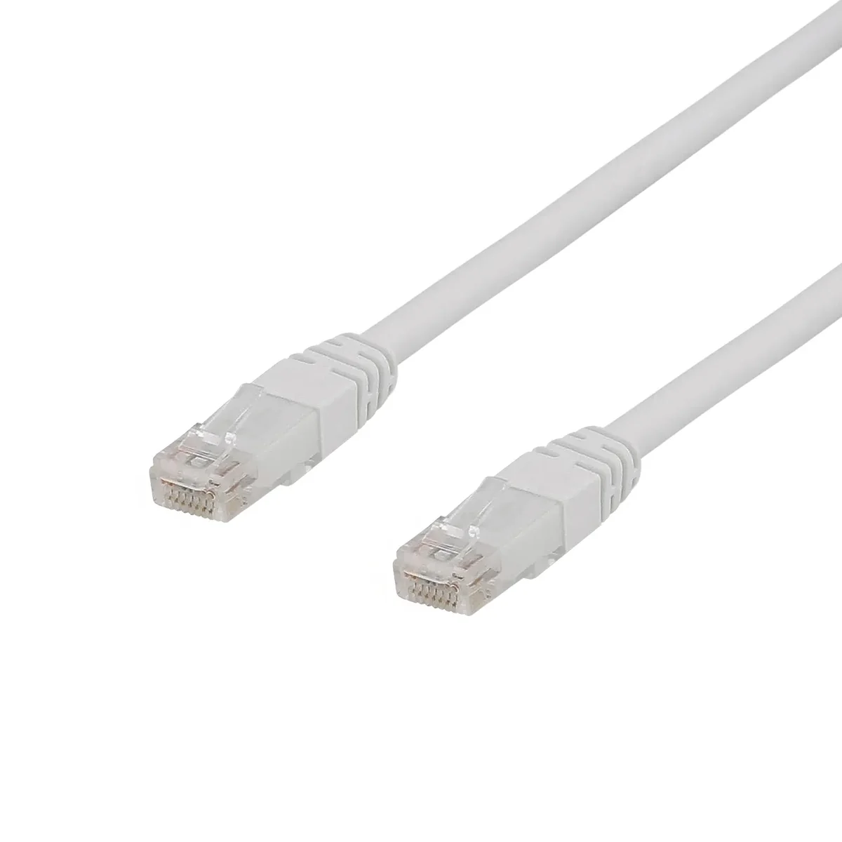 Deltaco Cat6a UTP RJ45 15m -verkkokaapeli, valkoinen