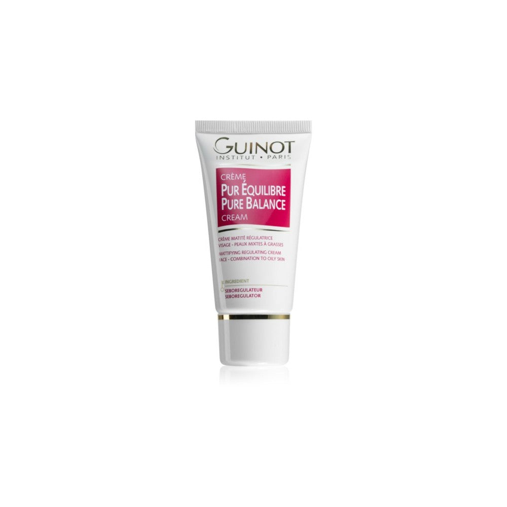 Guinot Pure Balance normalisoiva voide rasvaiselle iholle sulkee huokoset ja antaa mattapintaisen ilmeen 50 ml