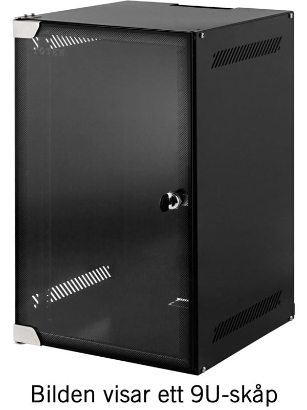 TOTEN 10" seinäkaappi, toimitetaan osina, 12U, 280x310