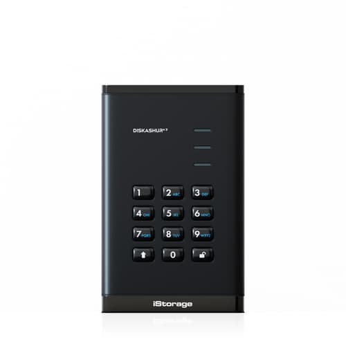 Istorage Diskashur3 Hdd 256-bit 4tb Musta