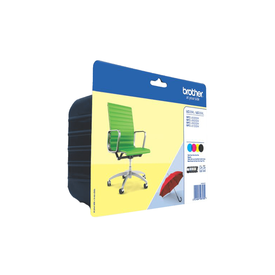 Brother Mustepatruuna MultiPack Bk,C,M,Y Blister met security LC229XLVALBPDR Vastaa: N/A