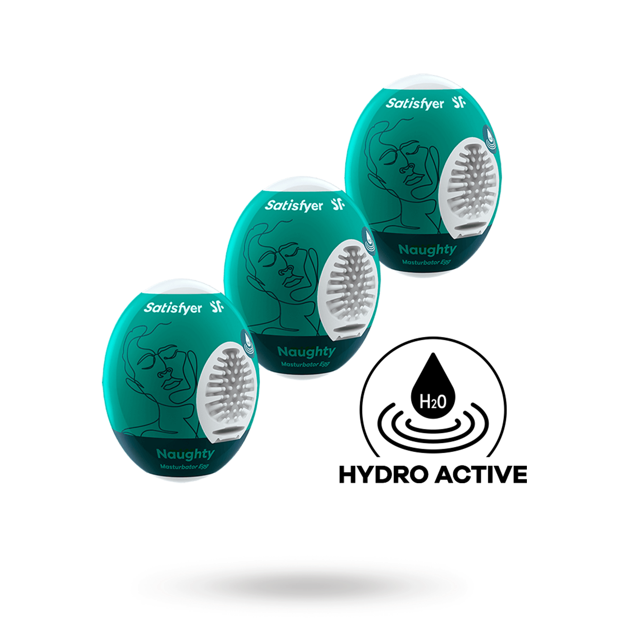 Satisfyer Naughty Masturbator Egg 3-pack Tenga muna