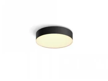Philips Hue White ambiance Enrave Small - Kattolamppu - LED - 9.6 W - lämmin - viileä valkoinen valo - 2200-6500 K - musta