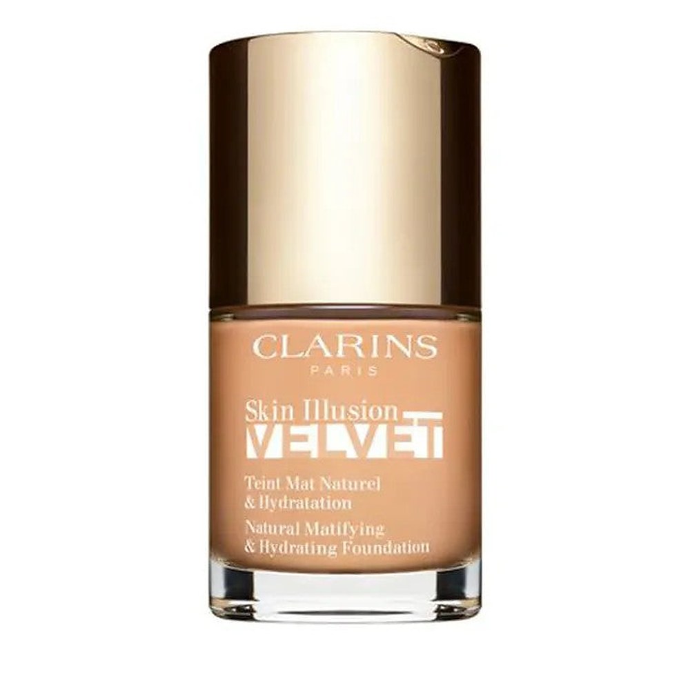 Clarins Skin Illusion Velvet (luonnollinen mattapintainen ja kosteuttava meikkivoide) 30 ml - Sävy: 107C