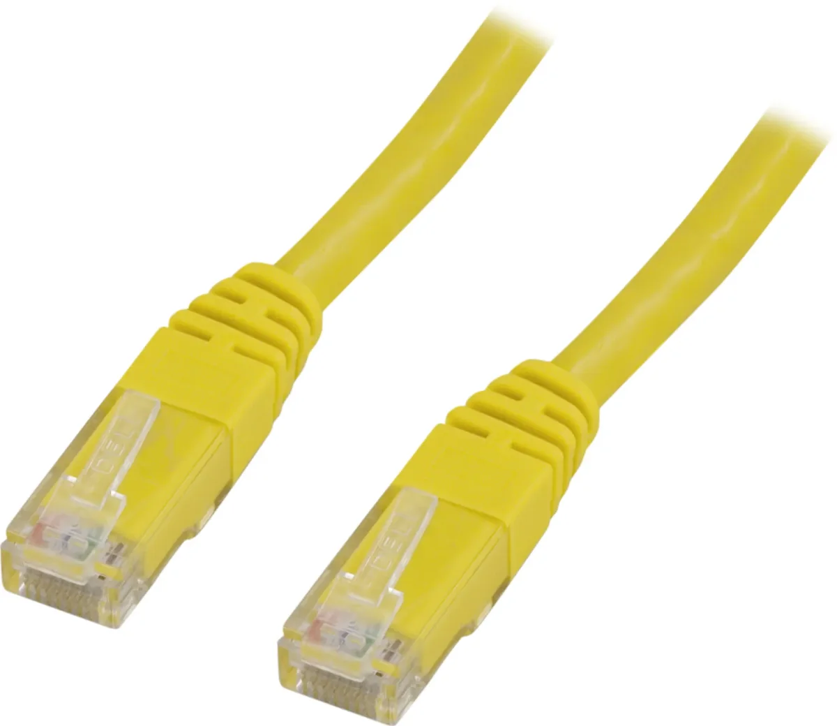 Deltaco U/UTP Cat6 laitekaapeli, 20m, keltainen