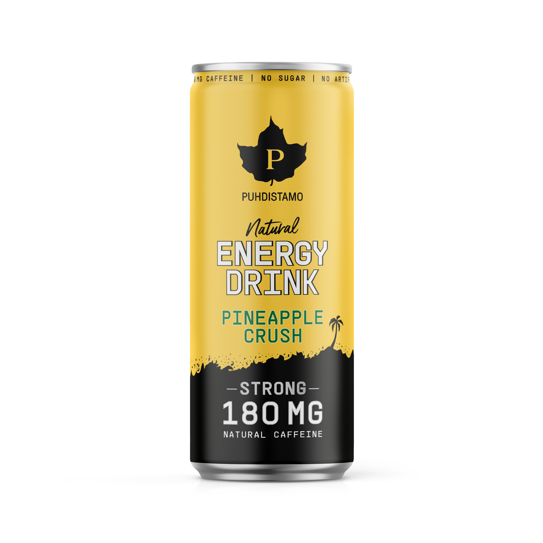 Puhdistamo Natural Energy Drink Strong, Pineapple Crush 330 ml