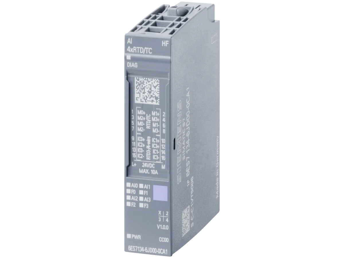 Siemens Ai 4xrtd/tc 2-/3-/4-wire hf 6es7134-6jd00-0ca1