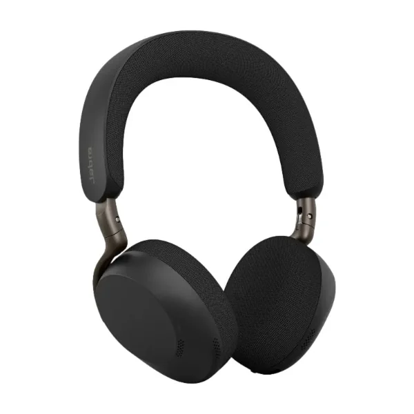 Jabra Evolve3 75 UC Link390c -langaton kuulokemikrofoni + USB-C-sovitin ja latausalusta, musta