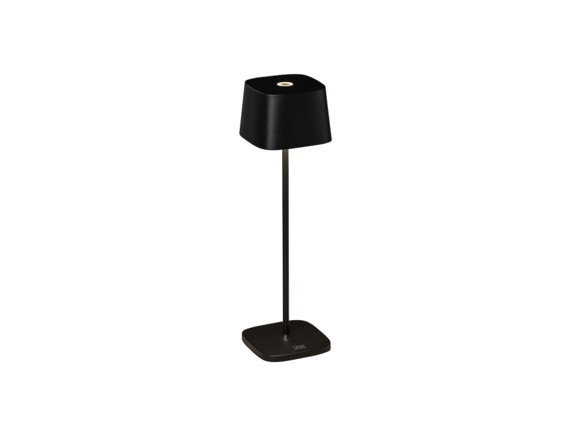 LED-pöytävalaisin Capri ulkokäyttöön, musta