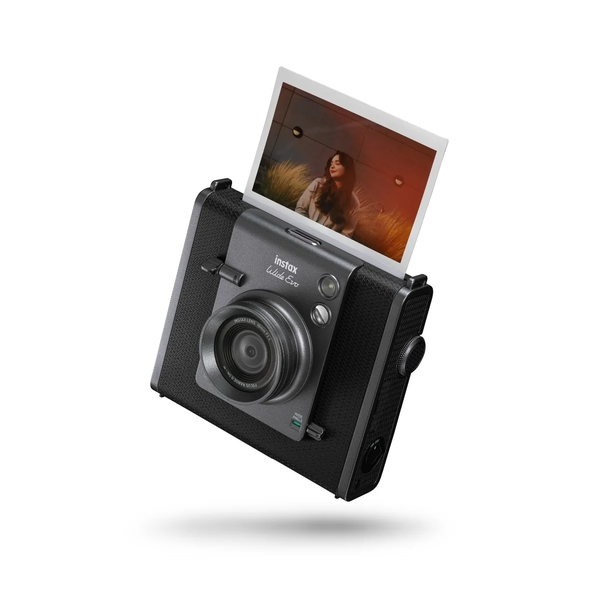 Fujifilm instax WIDE Evo -pikakamera, musta
