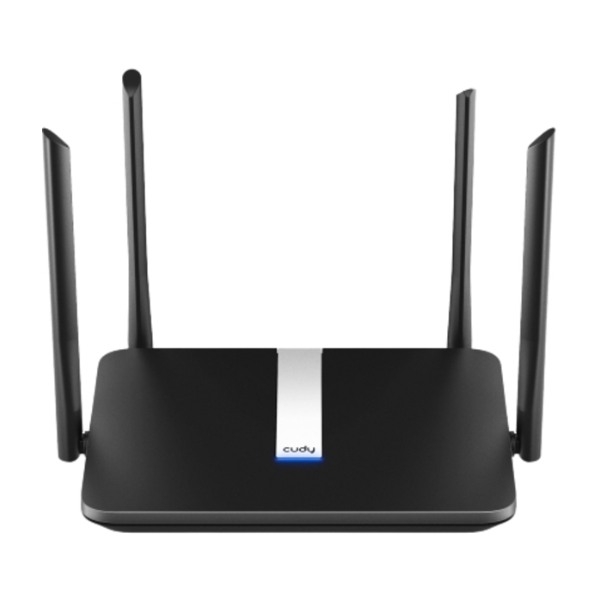Cudy X6 -reititin, Wi-Fi 6, AX1800, Dual-band, musta