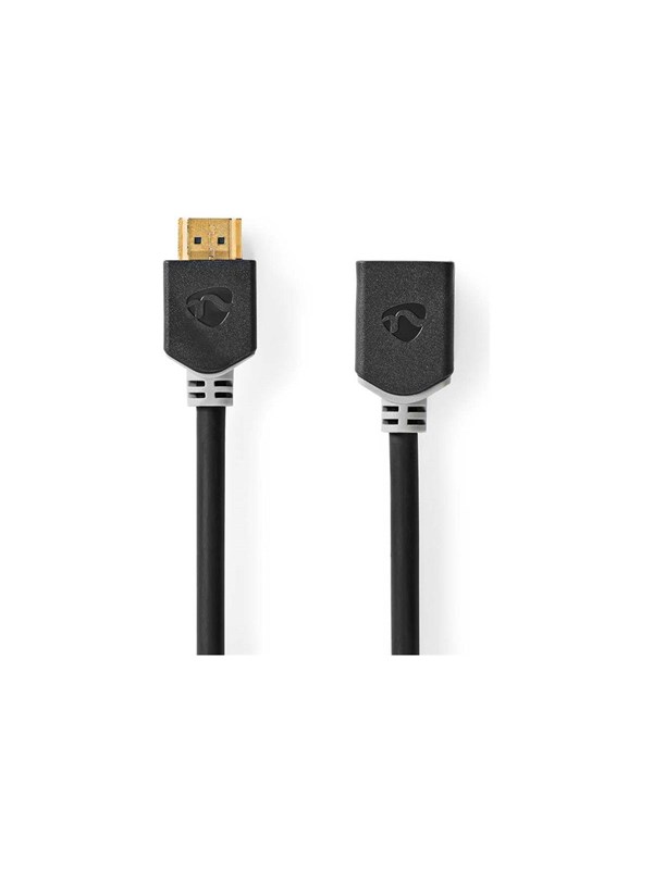 Nedis High Speed HDMI TM Kaapeli Ethernet | HDMITM liitin | HDMITM Ulostulo | 4K@60Hz | ARC | 18 Gbps | 3.00 m | Pyöreä | PVC | Antrasiitti | Laatikko