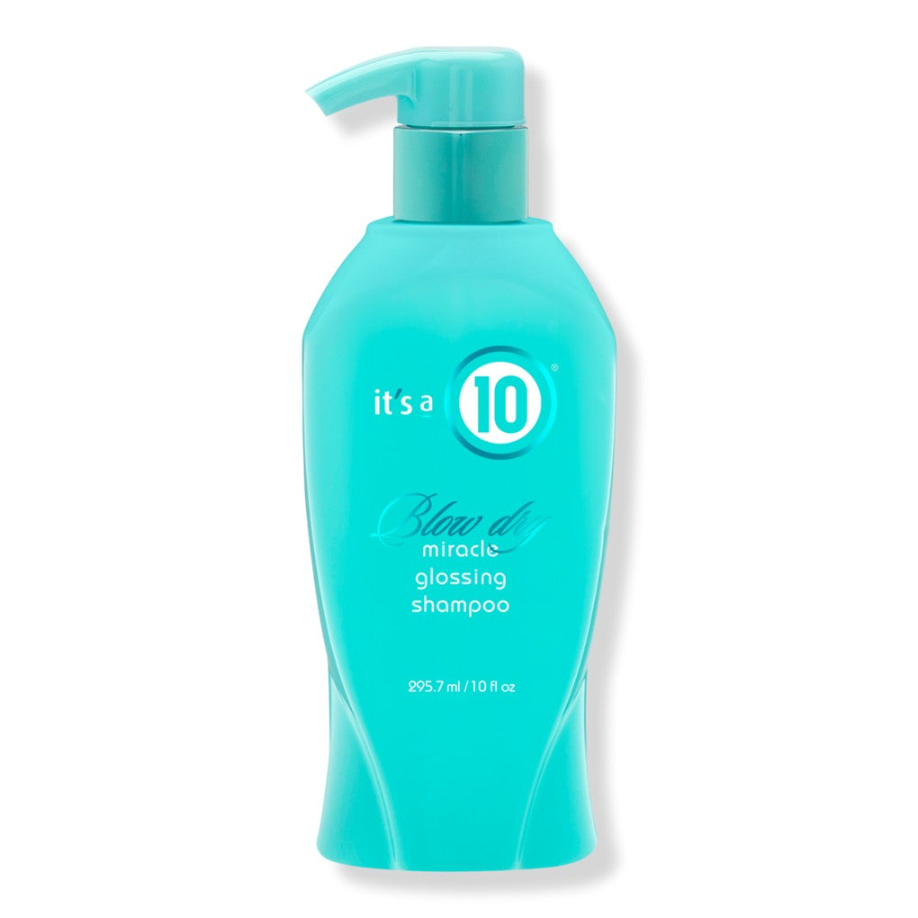 It's a 10 Miracle Shampoo Glossing Flow Drying kosteuttaa/irrottaa ja kiiltää 295,7 ml