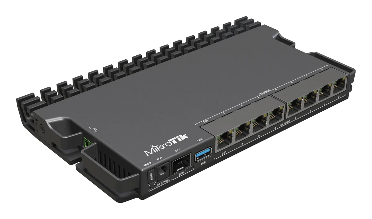 MikroTik RB5009UG+S+IN -reititin, musta