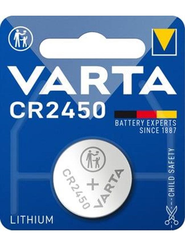 Varta Varta CR2450 litiumnappiparisto - 1 kpl 6450101401 Vastaa: N/A
