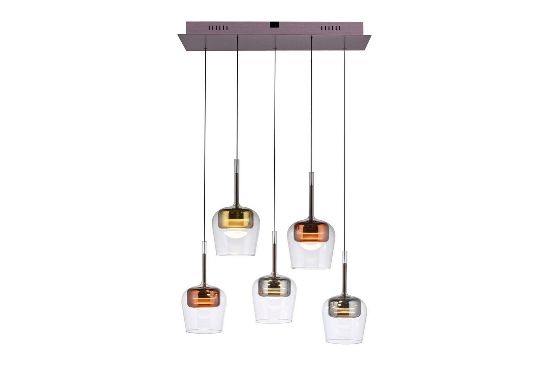 Paul Neuhaus Smart LED-riippuvalaisin Q-Kon monivärinen 5-valaisin