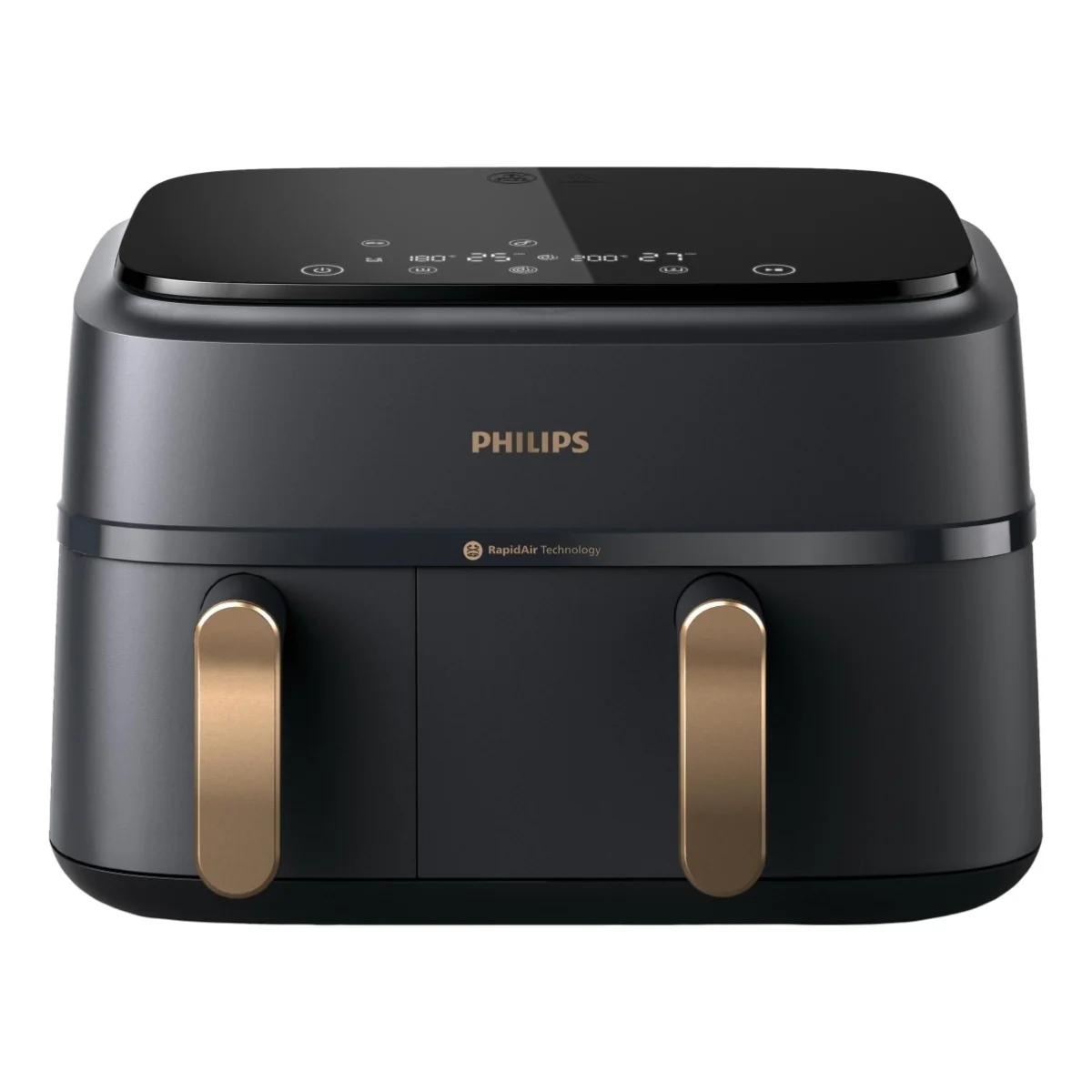 Philips 3000 series Airfryer Dual Basket, Kuumakiertoilmakypsennin, 9 L, 1,5 kg, Rapid Air, 40 °C, 200 °C